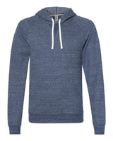 Unisex Snow Heather French Terry Raglan Hooded Sweatshirt