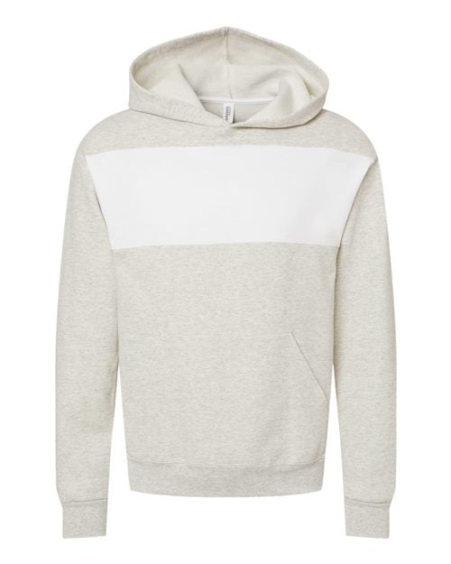 Unisex Snow Heather French Terry Raglan Hooded Sweatshirt