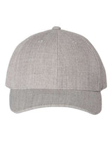 Premium Curved Bill Snapback Cap YP Classics Heather Grey Adjustable