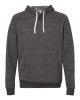 Unisex Snow Heather French Terry Raglan Hooded Sweatshirt