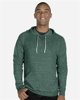Unisex Snow Heather French Terry Raglan Hooded Sweatshirt