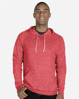 Unisex Snow Heather French Terry Raglan Hooded Sweatshirt