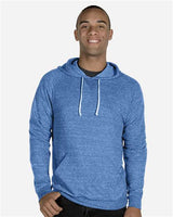 Unisex Snow Heather French Terry Raglan Hooded Sweatshirt
