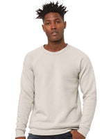 Unisex Sponge Fleece Raglan Crewneck Sweatshirt BELLA + CANVAS Heather Dust