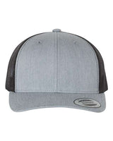 Retro Trucker Cap YP Classics Heather Grey Black Adjustable
