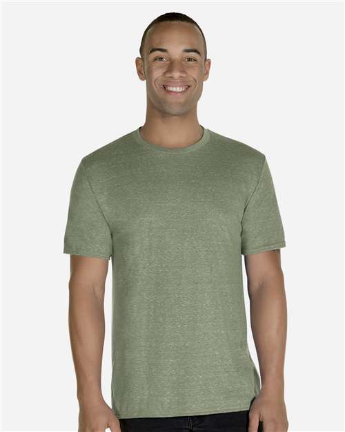 Unisex Snow Heather Jersey T-Shirt JERZEES Military Green