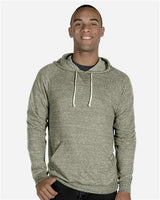 Unisex Snow Heather French Terry Raglan Hooded Sweatshirt