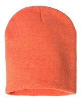 8" Beanie Sportsman Heather Orange One Size