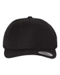 Premium Five-Panel Curved Bill Snapback Cap YP Classics Black Adjustable