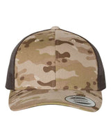 Retro Trucker Cap YP Classics Multicam Arid Brown Adjustable