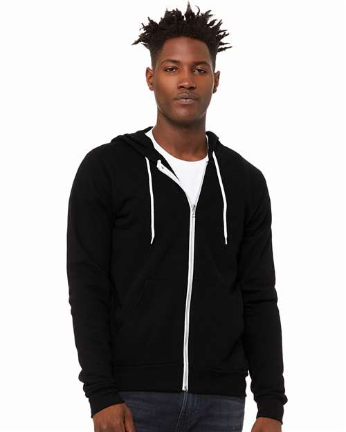 Unisex Sponge Fleece Full-Zip Hoodie Sweatshirt