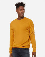 Unisex Sponge Fleece Drop Shoulder Crewneck Sweatshirt BELLA + CANVAS Heather Mustard