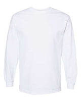 Unisex Heavyweight Cotton Long Sleeve Tee American Apparel White