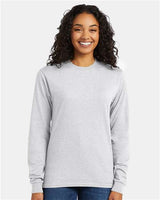 Essential-T Long Sleeve T-Shirt Hanes Ash