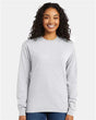 Essential-T Long Sleeve T-Shirt Hanes Ash