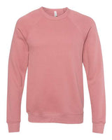 Unisex Sponge Fleece Raglan Crewneck Sweatshirt BELLA + CANVAS Mauve