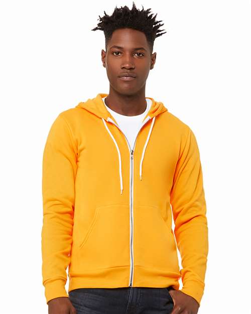 Unisex Sponge Fleece Full-Zip Hoodie Sweatshirt