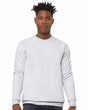 Unisex Sponge Fleece Raglan Crewneck Sweatshirt BELLA + CANVAS Ash