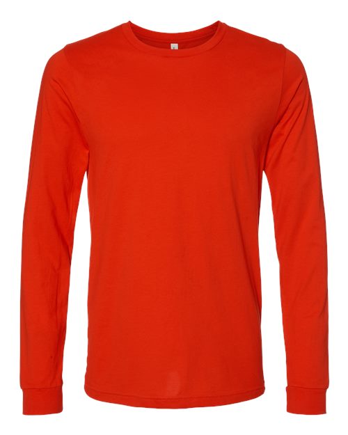 Unisex Jersey Long Sleeve Tee BELLA + CANVAS Poppy