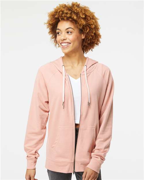 Unisex Icon Lightweight Loopback Terry Full-Zip Hooded Sweatshirt