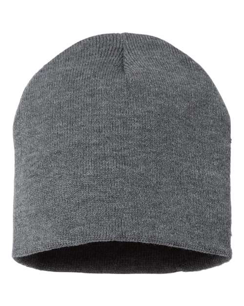 8" Beanie Sportsman Dark Heather Grey One Size