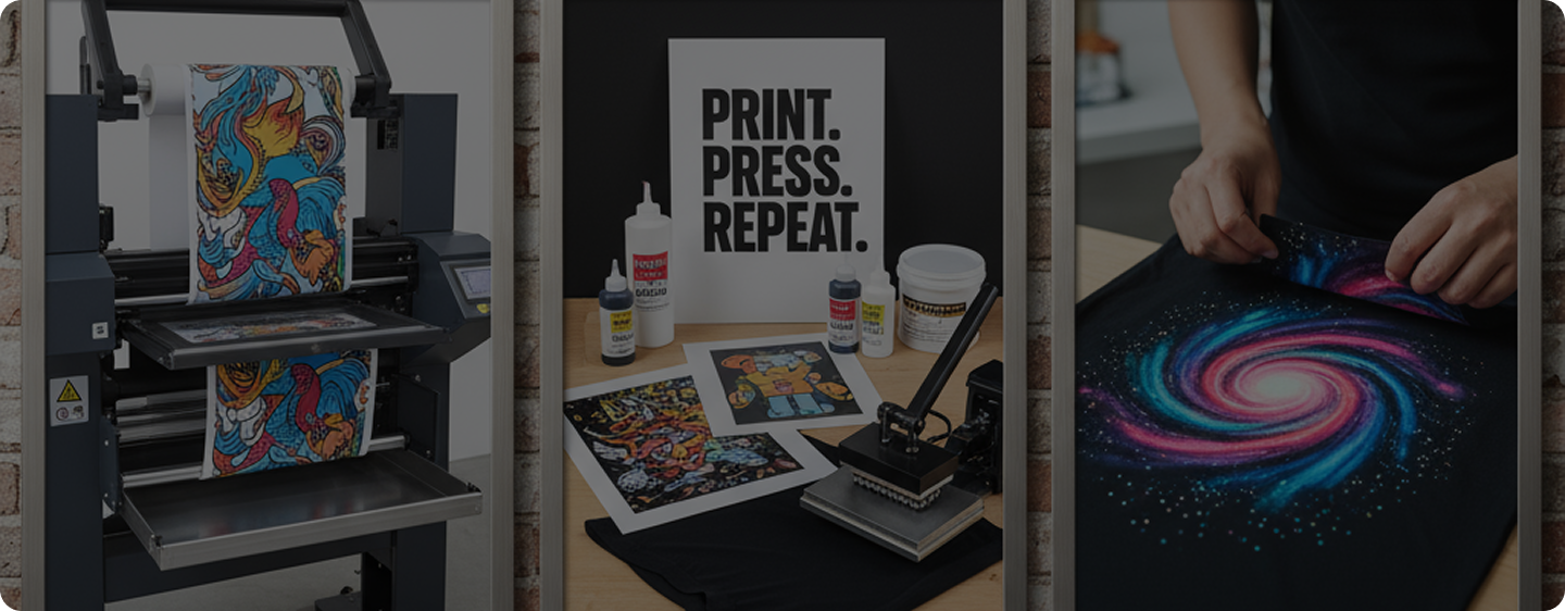 DTF transfer printing background