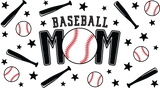 Baseball Mom - Baseball Cup Wrap UV Sticker Permanent UV DTF Decal