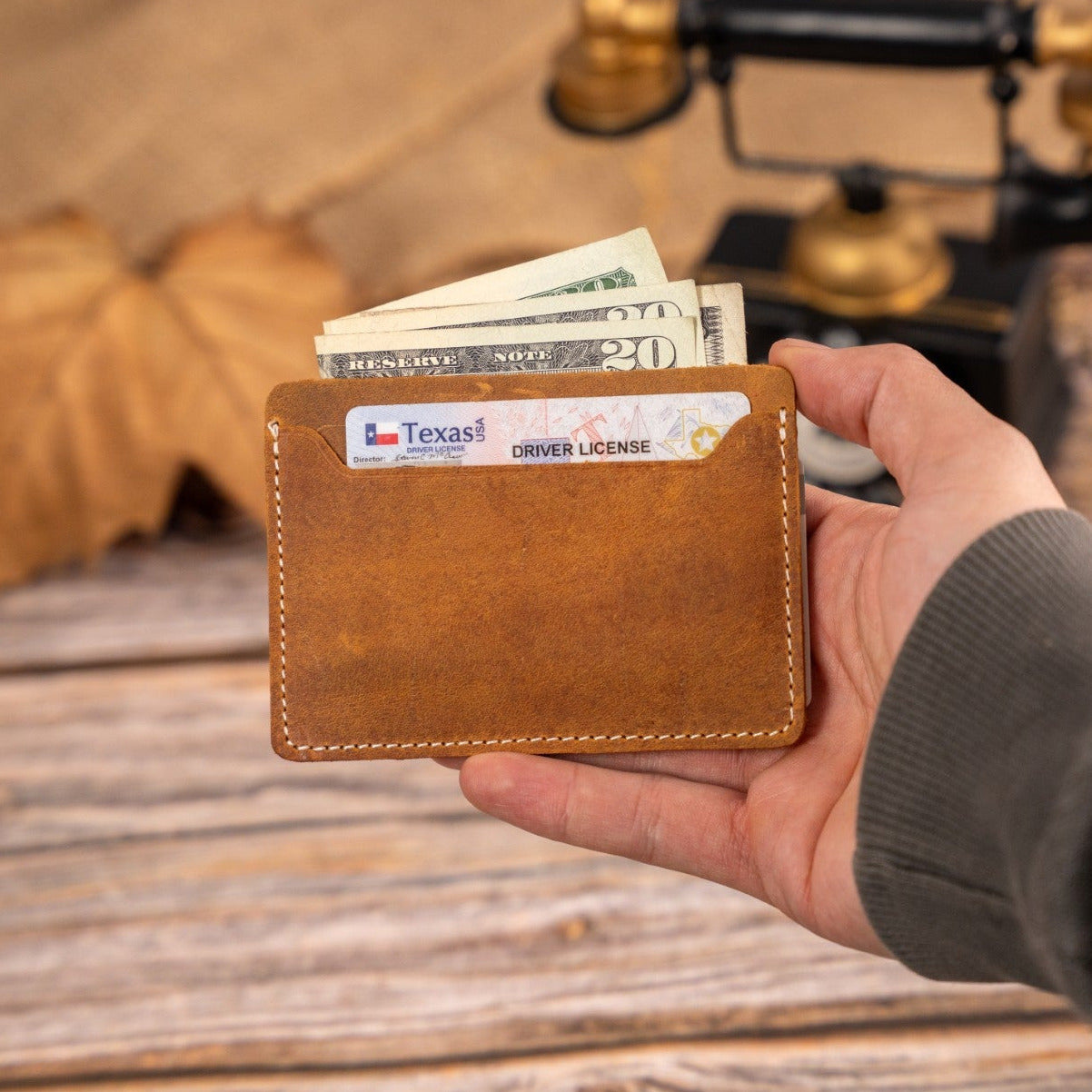 Custom Engraved Leather Wallet for Men V1 Transfer Kingdom