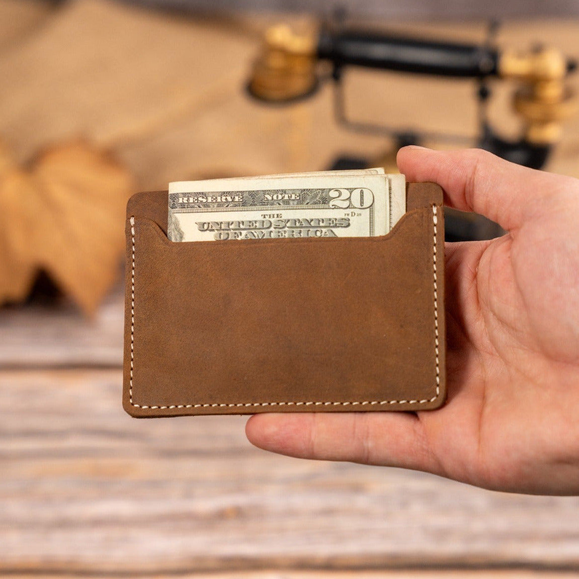 Custom Engraved Leather Wallet for Men V1 Transfer Kingdom