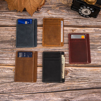 Custom Engraved Leather Wallet for Men V1
