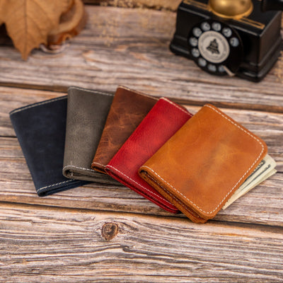 Custom Engraved Leather Wallet for Men V2