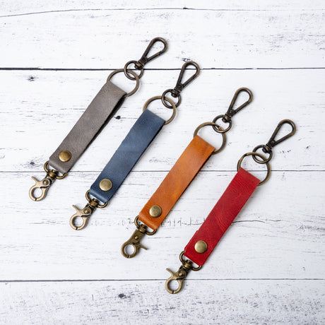 Custom Engraved Leather Keychain – Hook Transfer Kingdom