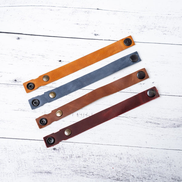 Custom Engraved Leather Bracelet