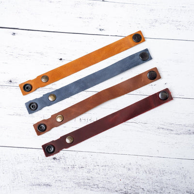 Custom Engraved Leather Bracelet