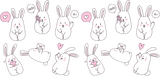 Cute Talking Bunny - Easter Cup Wrap UV Sticker Permanent UV DTF Decal