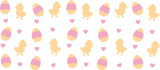 Eggs And Baby Chicks - Easter Cup Wrap UV Sticker Permanent UV DTF Decal