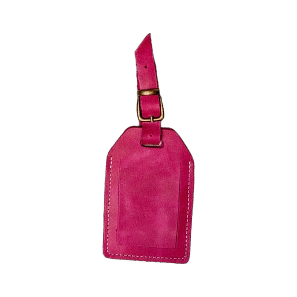 Custom Engraved Leather Luggage Tag