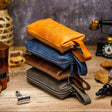 Custom Engraved Leather Dopp Kit V2 for Men Transfer Kingdom
