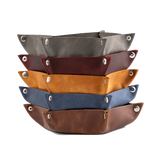 Custom Engraved Leather Hexagon Tray Transfer Kingdom