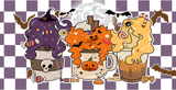 Halloween Drink Design - Halloween Cup Wrap UV Sticker Permanent UV DTF Decal ready2transfer