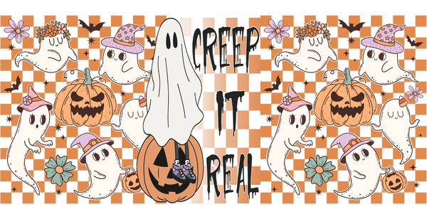 Creep It Real - Halloween Cup Wrap UV Sticker Permanent UV DTF Decal