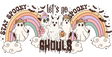 Let's Go Ghouls Rainbow - Halloween Cup Wrap UV Sticker Permanent UV DTF Decal ready2transfer