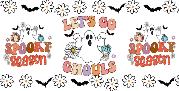 Let's Go Ghouls - Halloween Cup Wrap UV Sticker Permanent UV DTF Decal