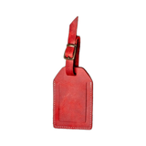 Custom Engraved Leather Luggage Tag