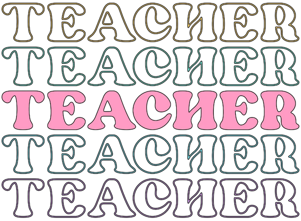 Teacher Teacher DTF Transfer