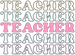 Teacher Teacher DTF Transfer ready2transfer Black