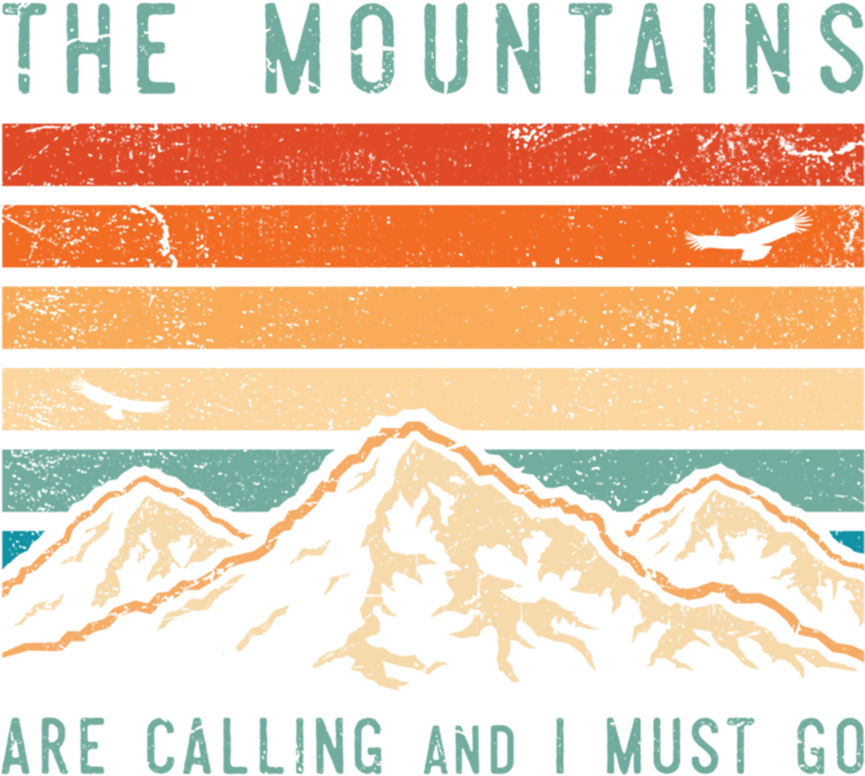 The Mountains DTF Transfer