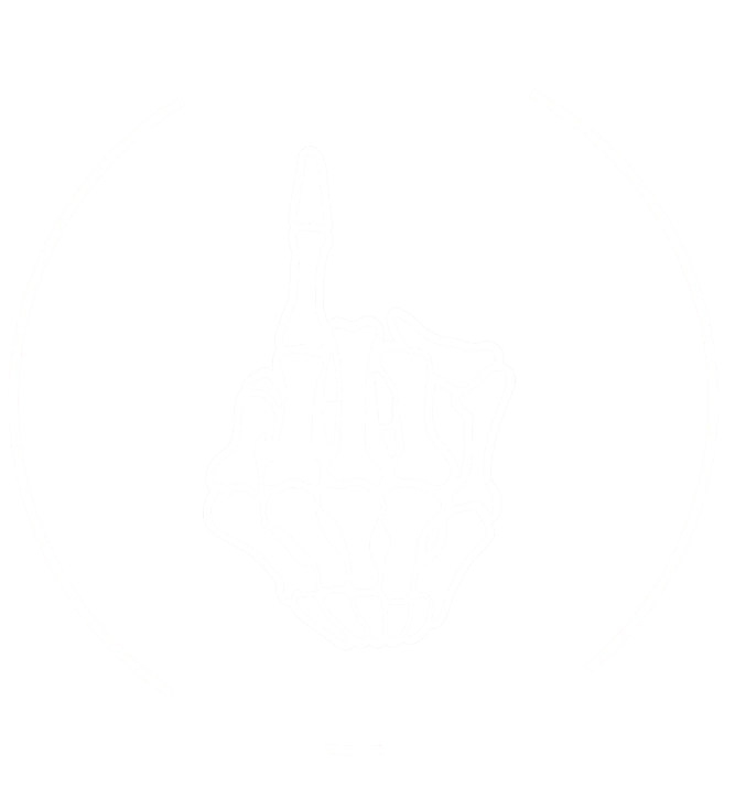 BRIDE OR DIE SKULL FINGER DTF Transfer