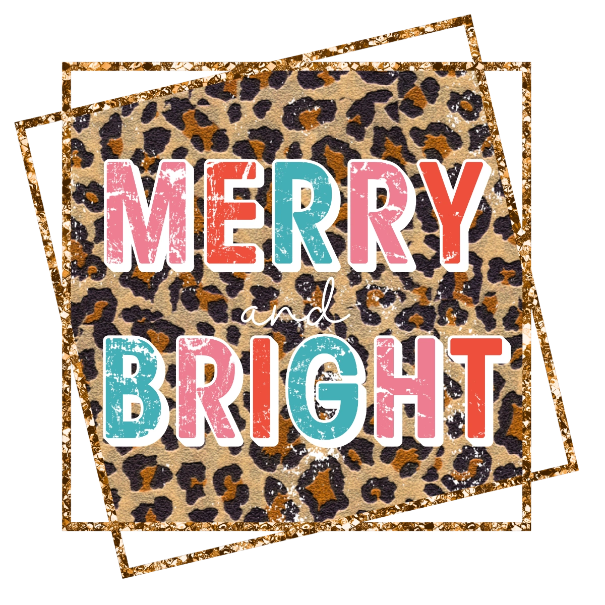 Merry and Bright DTF Transfer