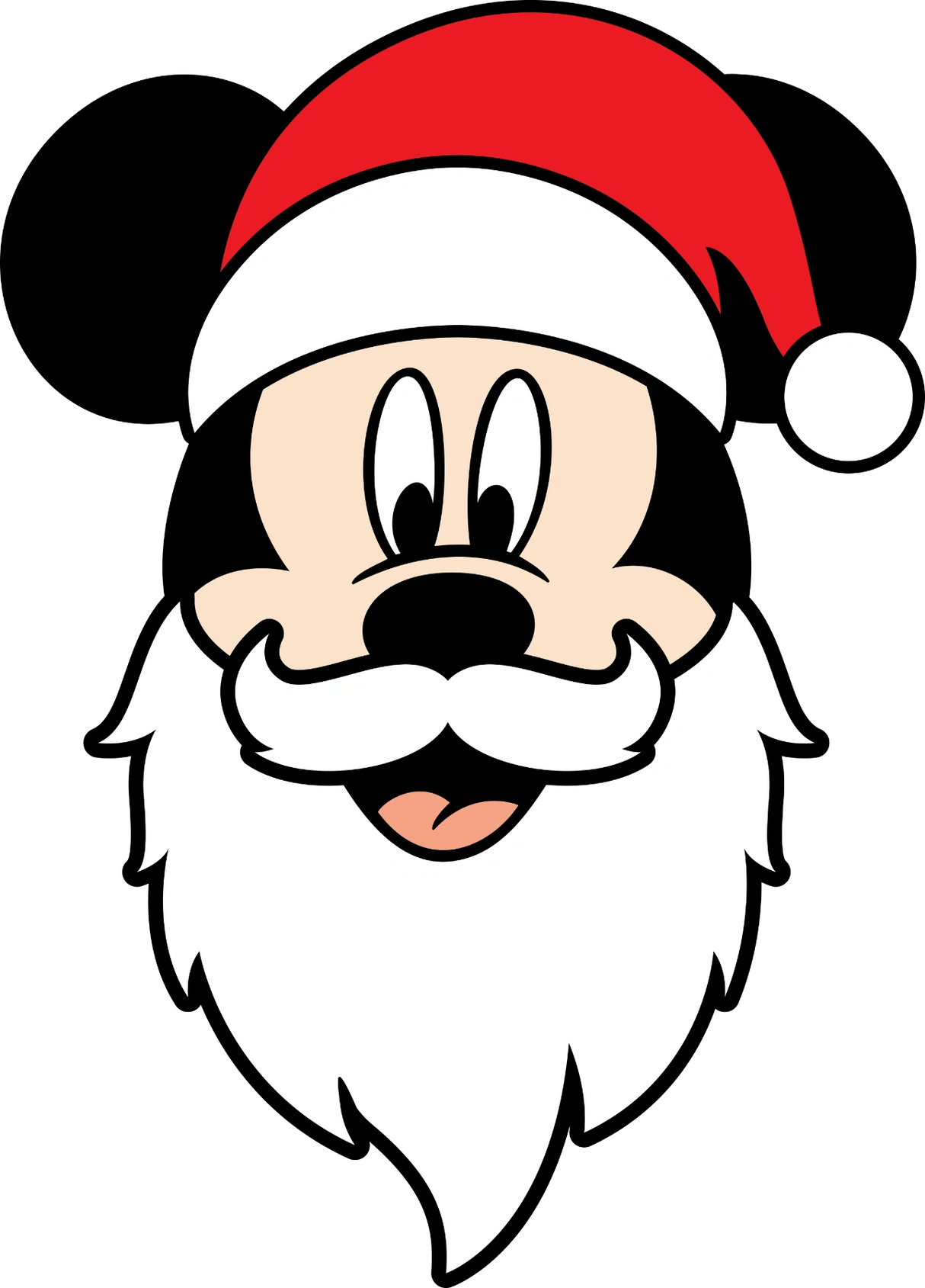 Mickey Santa Claus DTF Transfer